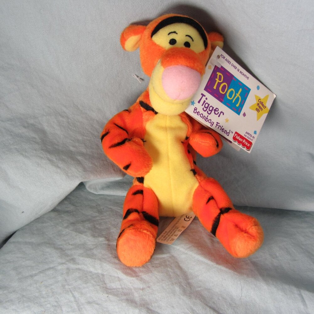 3 for $24 - plush tigger fisher price bean bag NWT winnie the pooh (W2625)